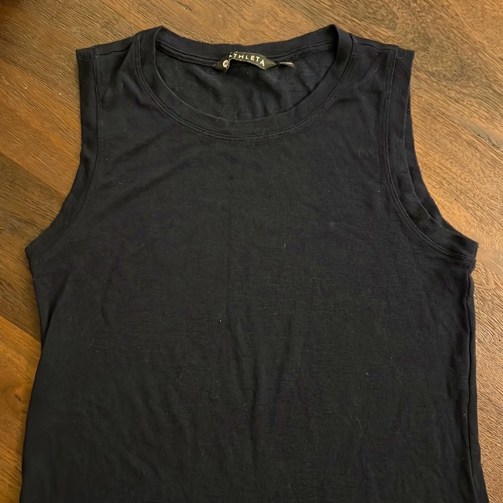 ATHLETA navy blue tank top